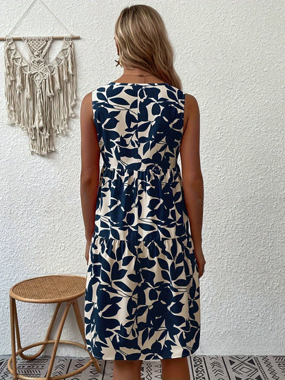 Christabel | Robe débardeur à décolleté en V avec imprimé botanique