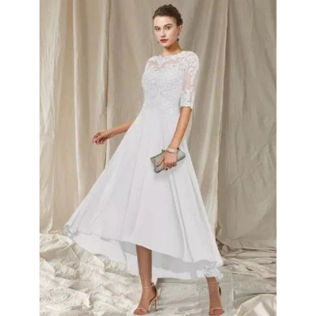 Elegant Women's A-Line Dress | Midi