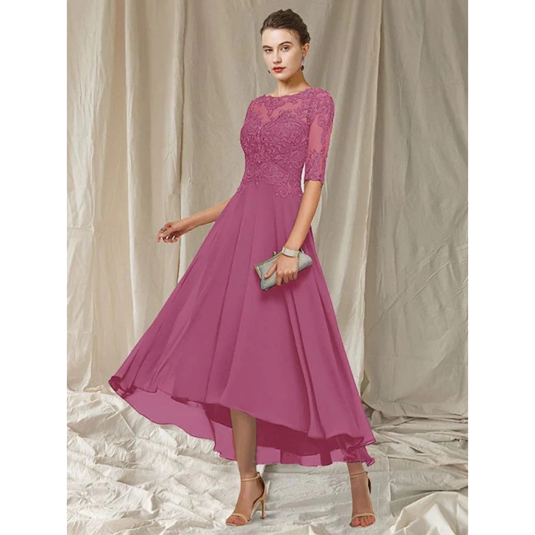 Elegant Women's A-Line Dress | Midi