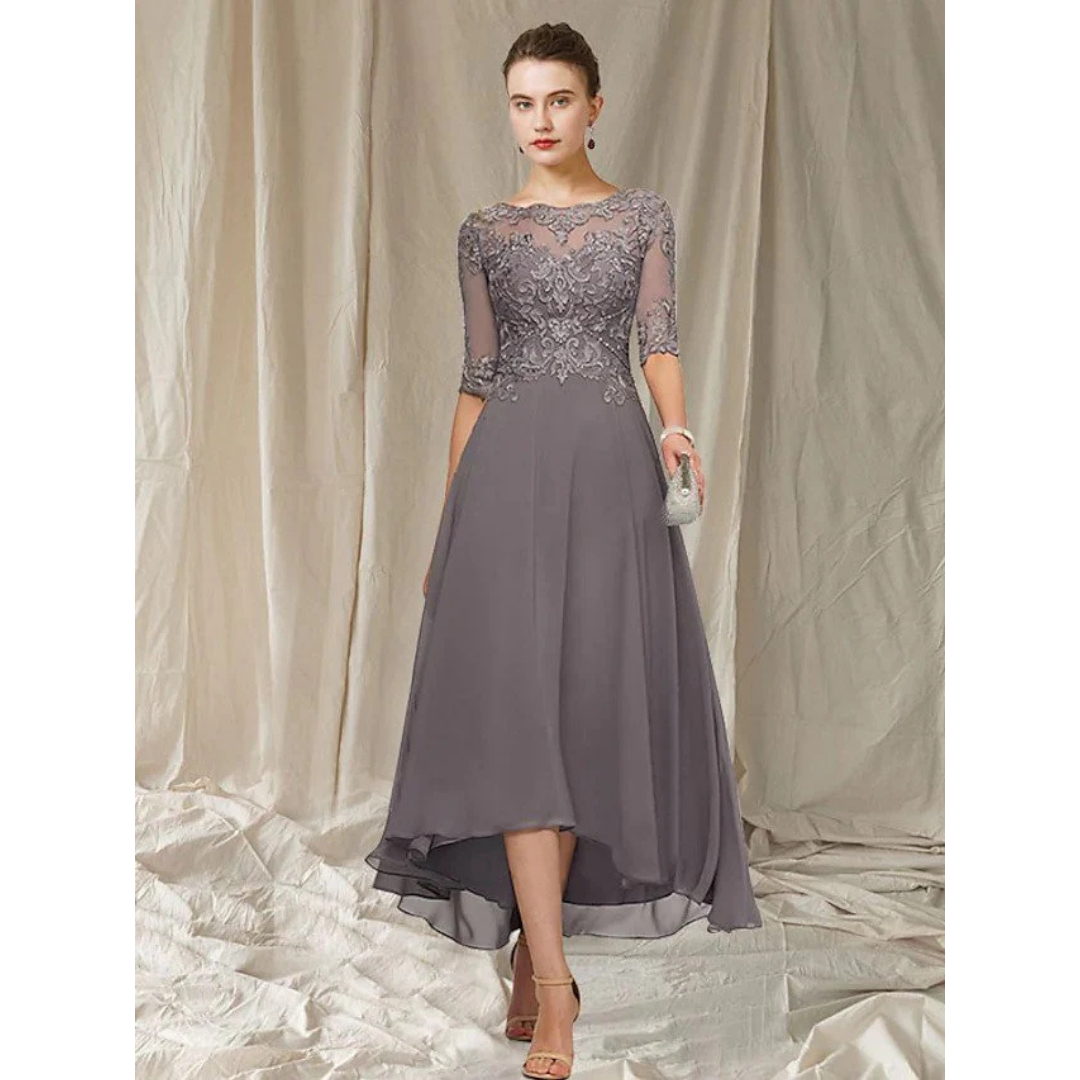 Elegant Women's A-Line Dress | Midi