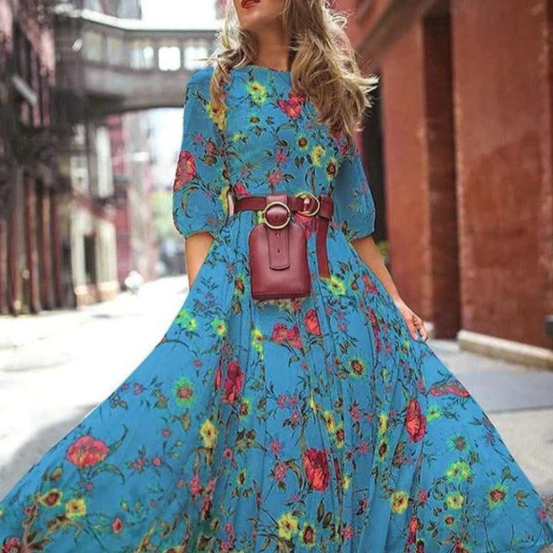 Margarethe | Robe maxi fluide pour femmes