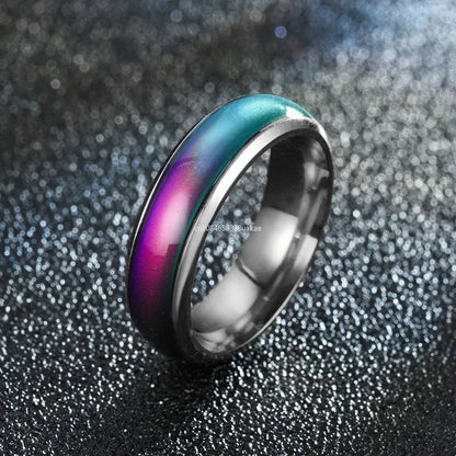 Bague d'Humeur en Acier Inoxydable