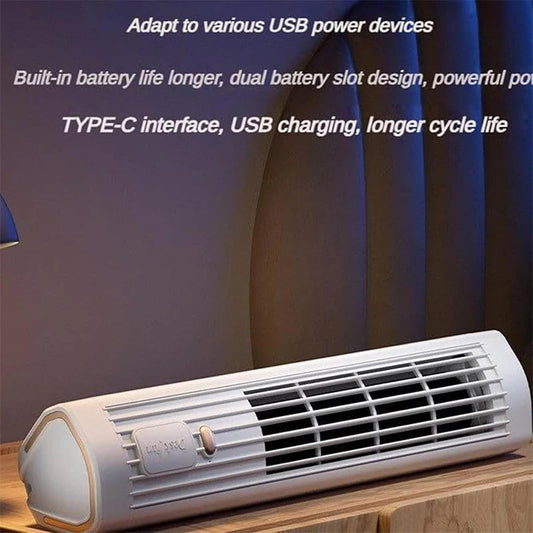 Ventilateur Tour Climatisé Portable Rechargeable USB