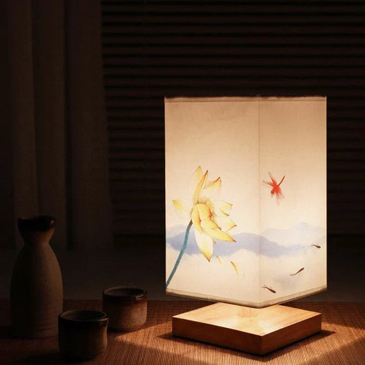 Lampe de Table Inspirée du Japandi
