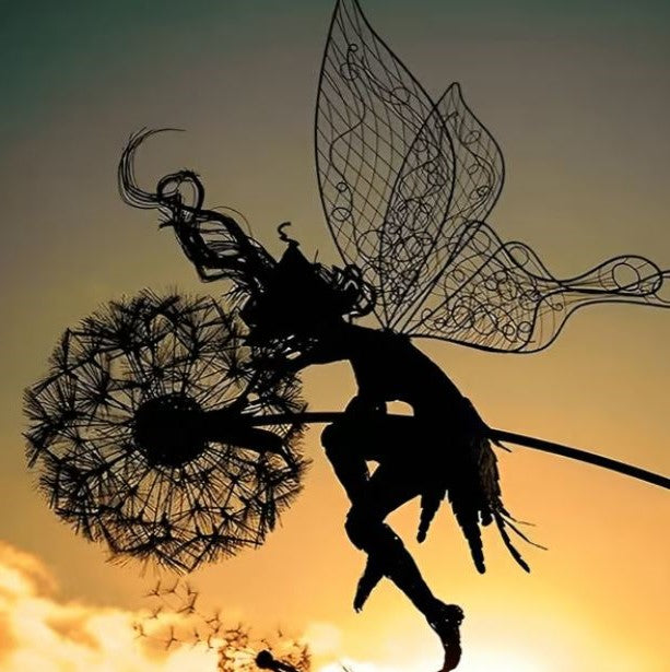 Sculptures de Jardin en Acier Fée