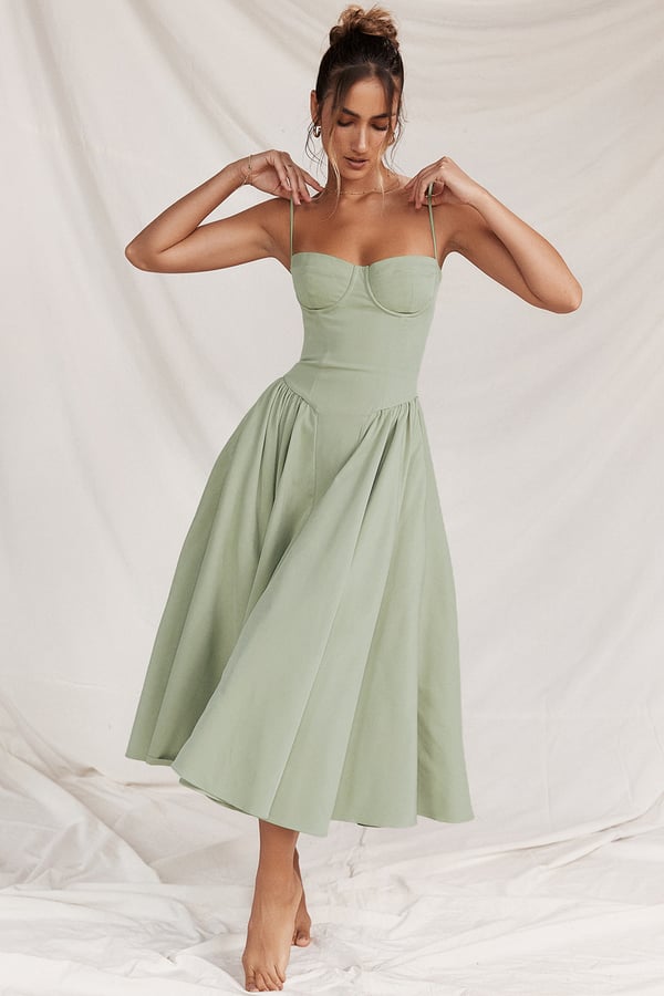 Jutte | Robe mi-longue sans manches pour femmes