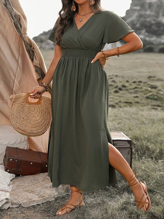 Berlin | Robe froncée avec taille à lacets