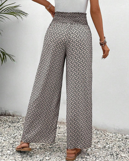 Sapphira | Pantalon femme avec imprimé géométrique