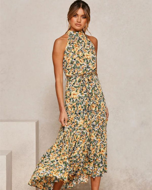Beverly | Elegant sleeveless summer dress for women