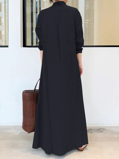 Stellania | Robe Maxi Femme Couleur Unie