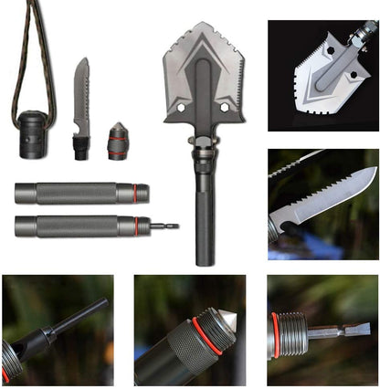 Pelle de survie multi-fonction indestructible