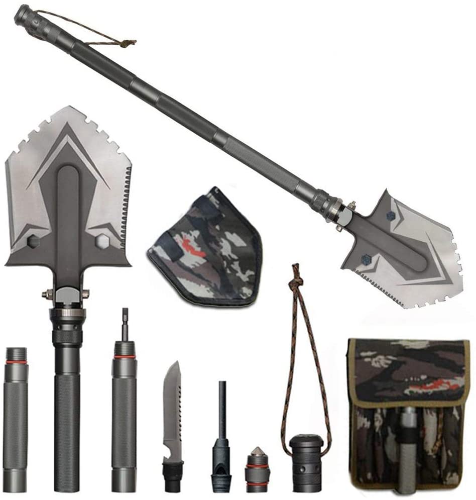 Pelle de survie multi-fonction indestructible