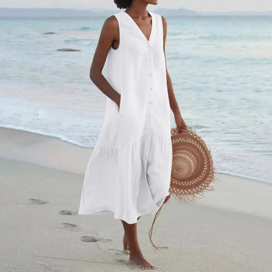 Lena | Premium Dress with V-neckline