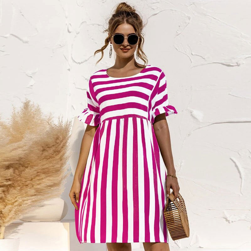 Ludwiger | Robe rayée pour femmes