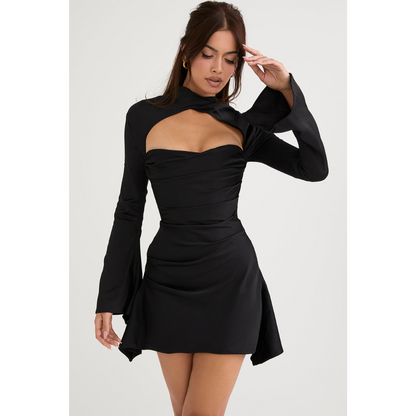 Robe Femme Découpée à Manches Longues | Mini