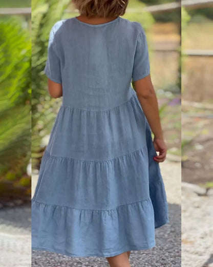 Lucy | Elegant short-sleeve summer dress