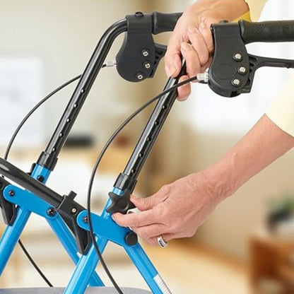 Rollator Pliant en Acier Léger avec Siège