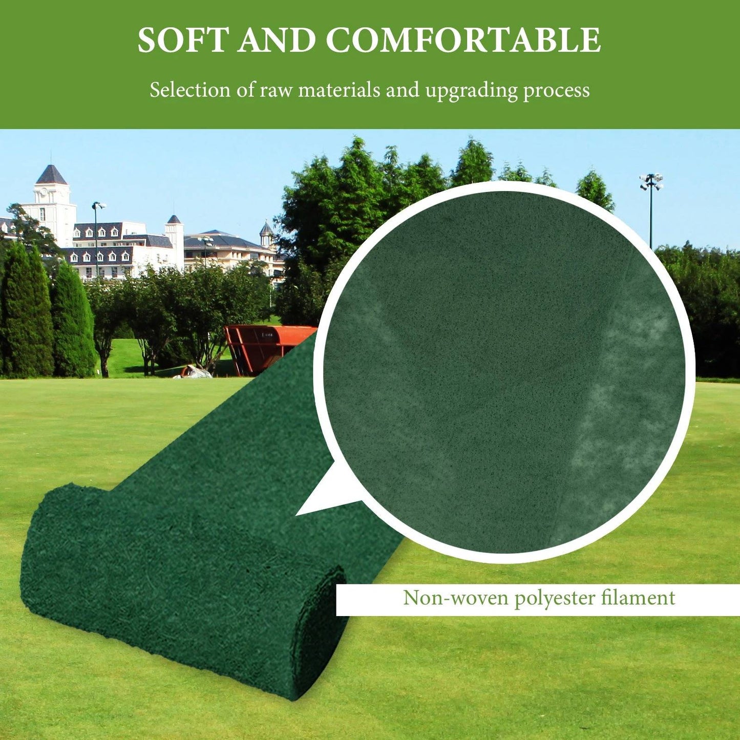 Tapis de Semences de Gazon Vert Quick Fix