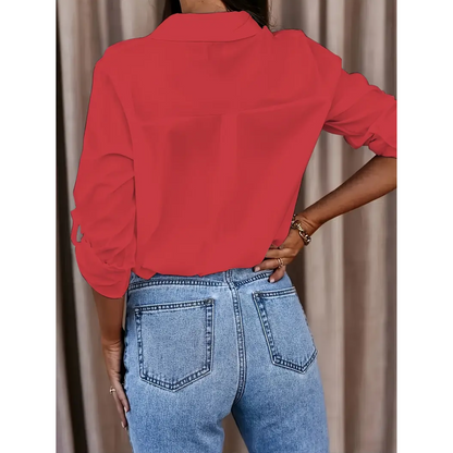 Salena | Femme Élégante Blouse | Manches Longues