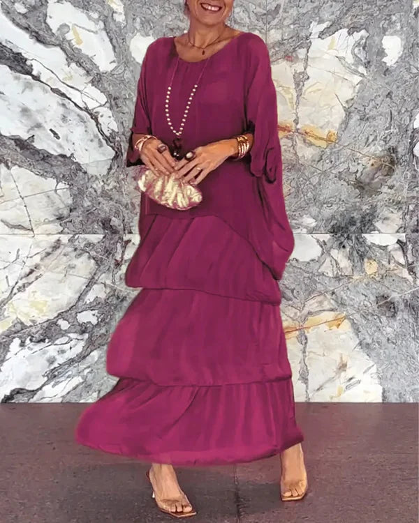 Evelyn | Elegant Chiffon Dress