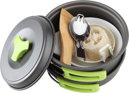 Camping Pot and Pan Set for Hiking