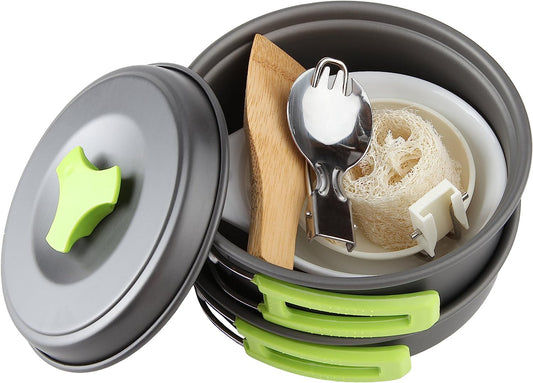 Ensemble de Casseroles et Poêles de Camping pour Randonnée