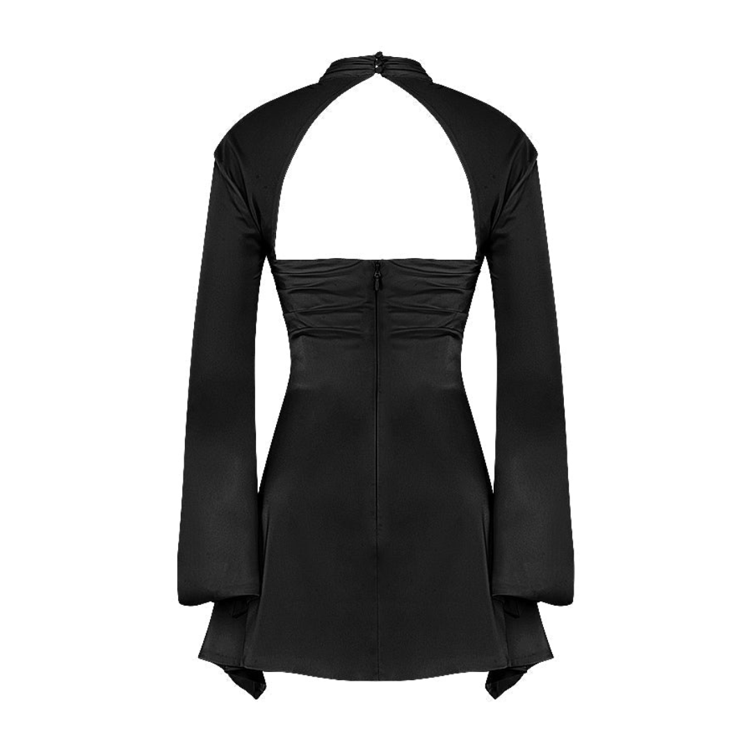 Robe Femme Découpée à Manches Longues | Mini