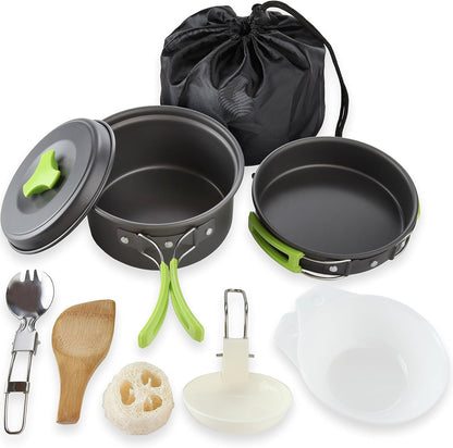 Camping Pot and Pan Set for Hiking