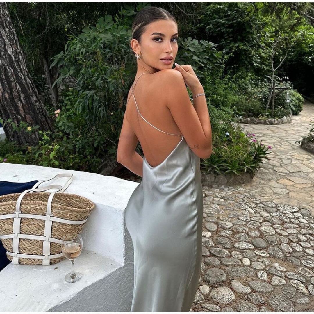 Robe Élégante à Décolleté Halter pour Femmes | Maxi