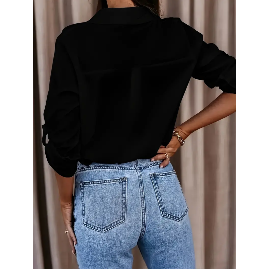 Salena | Femme Élégante Blouse | Manches Longues