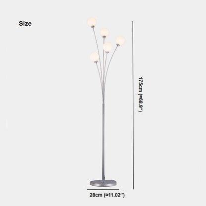 Lampe d'ambiance sphérique en verre moderne et unique