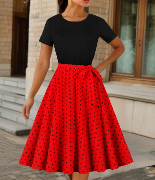Nerys | Vintage Polka Dot Dress for Women