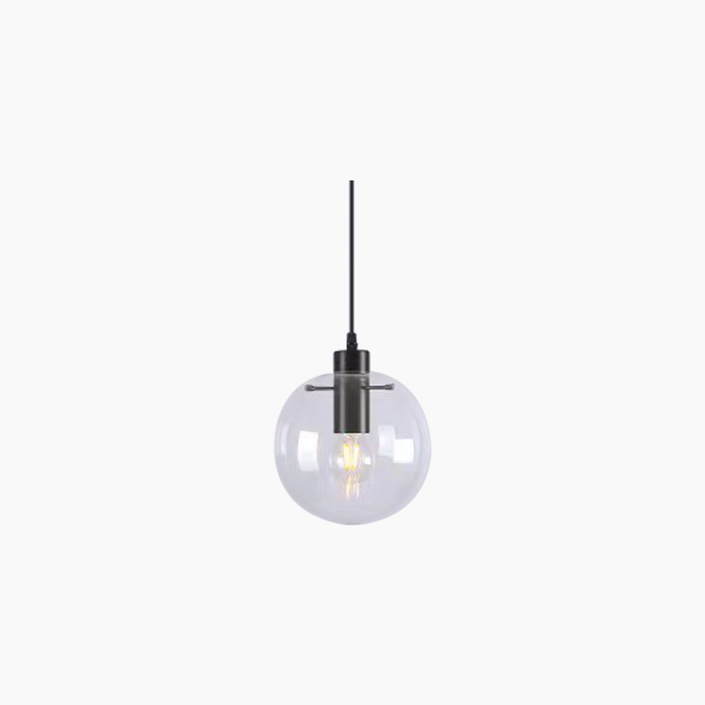 Suspension Moderne Minimaliste Bulles, Fer &amp; Verre