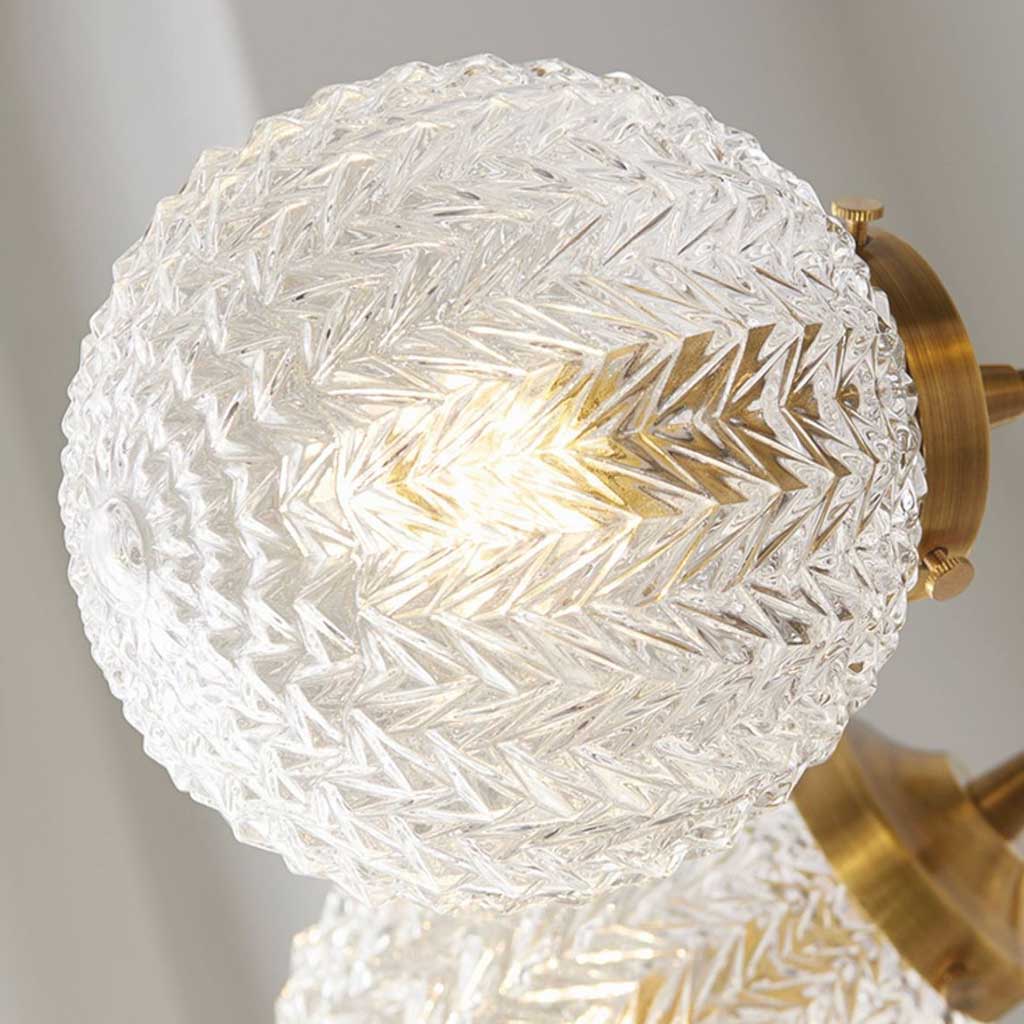 Suspension en Verre Cristal Scandinave en Laiton avec Plusieurs Globes Terrestres