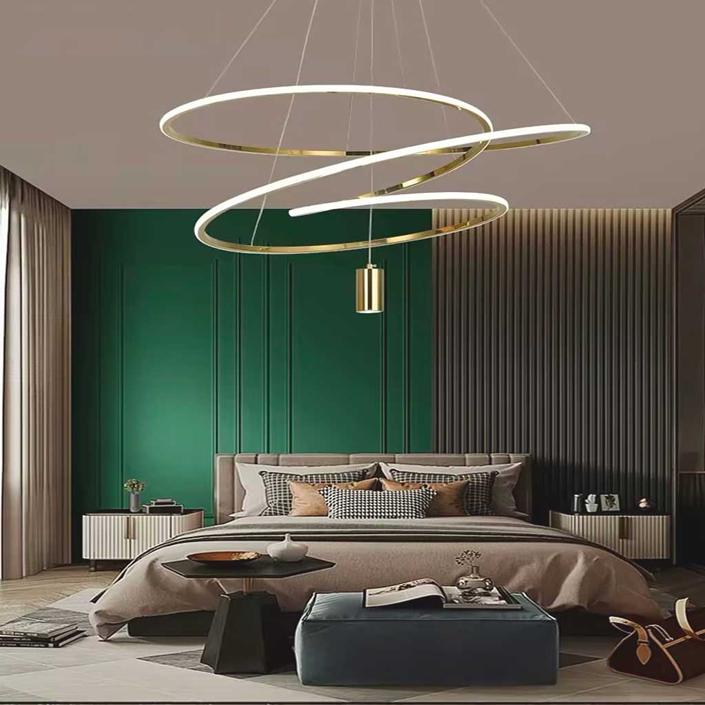 Suspension LED en Forme de Cercle Irregulier Chic Orbit