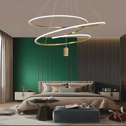Suspension LED en Forme de Cercle Irregulier Chic Orbit