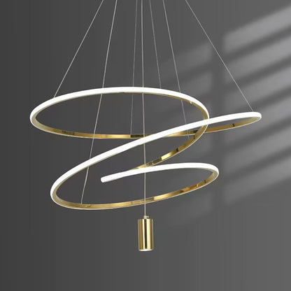 Suspension LED en Forme de Cercle Irregulier Chic Orbit