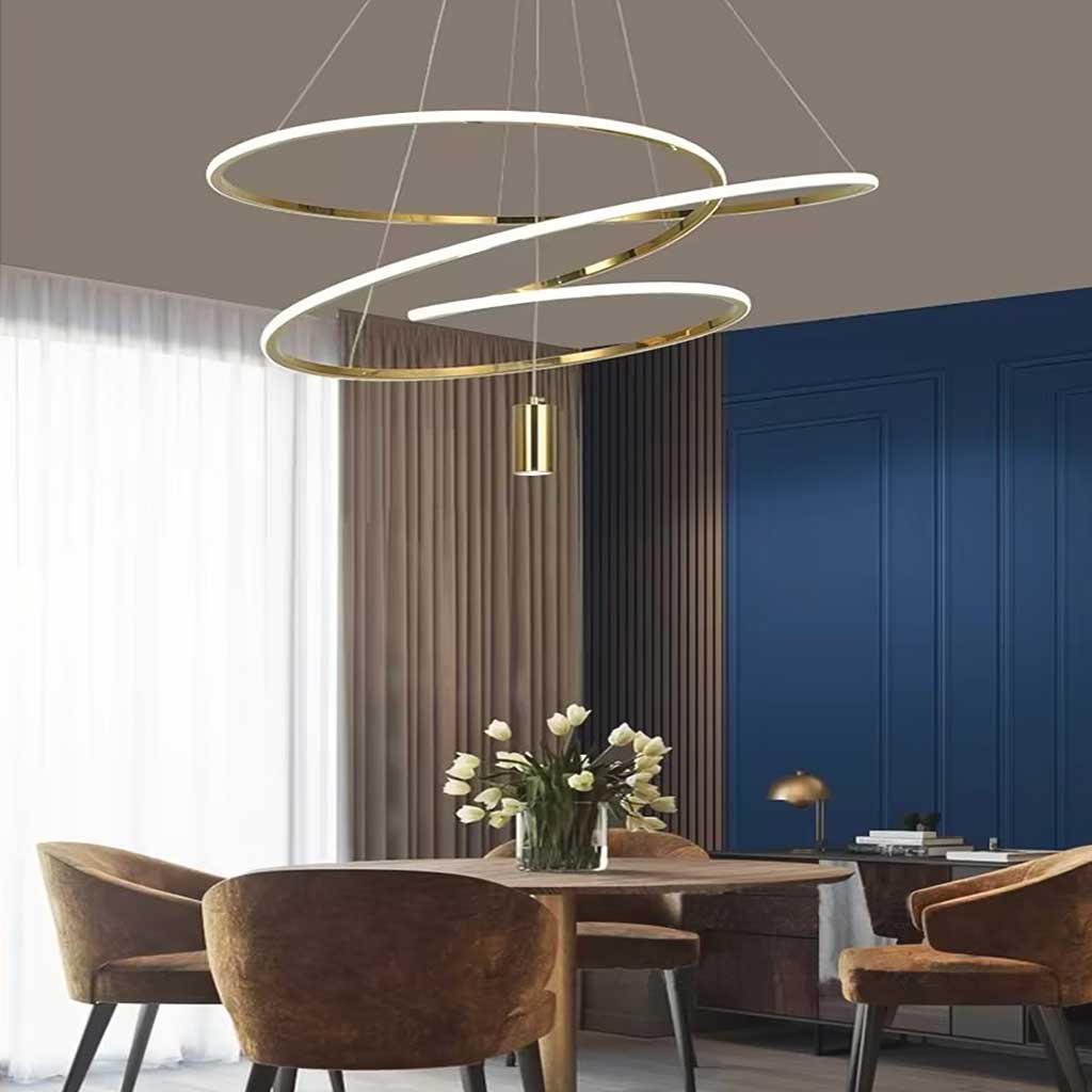 Suspension LED en Forme de Cercle Irregulier Chic Orbit