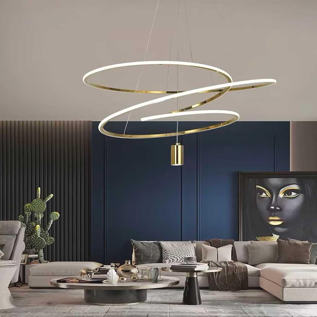 Suspension LED en Forme de Cercle Irregulier Chic Orbit