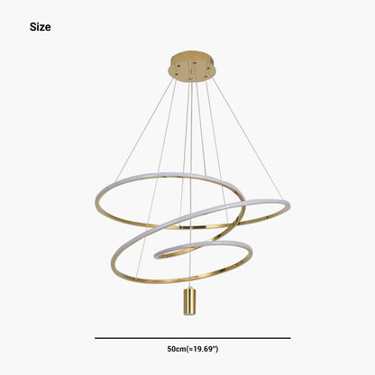 Suspension LED en Forme de Cercle Irregulier Chic Orbit