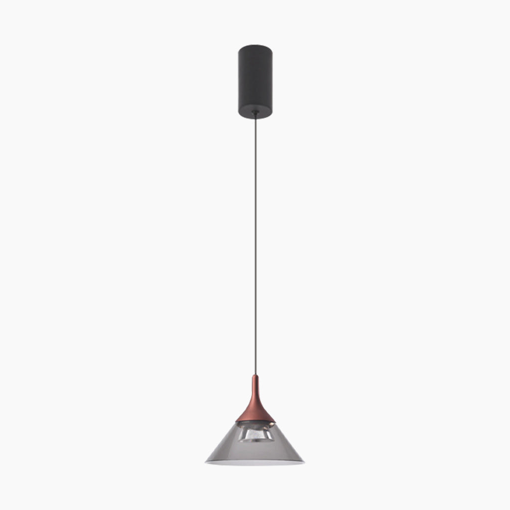 Suspension Hanglamparmatuur Moderne Minimaliste Cône, Aluminium & Acryl
