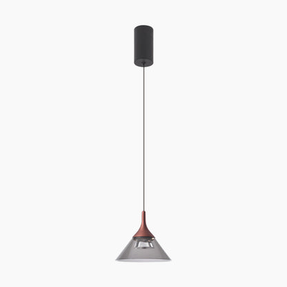 Suspension Hanglamparmatuur Moderne Minimaliste Cône, Aluminium & Acryl