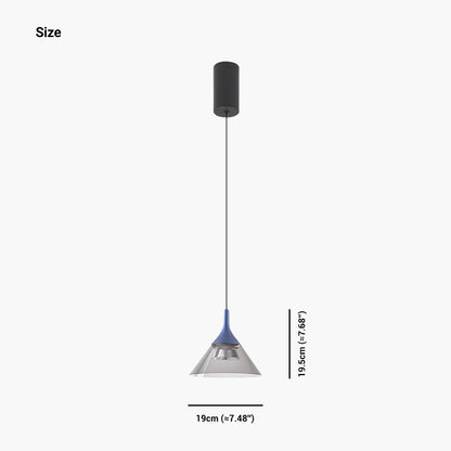 Suspension Hanglamparmatuur Moderne Minimaliste Cône, Aluminium & Acryl