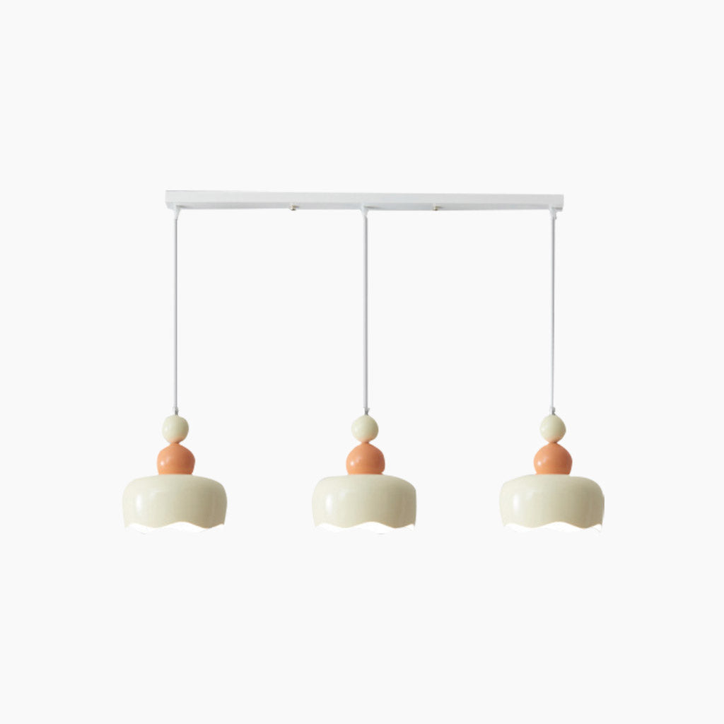 Suspension Nordisch Crème Métal Suspendue, 2 Couleurs