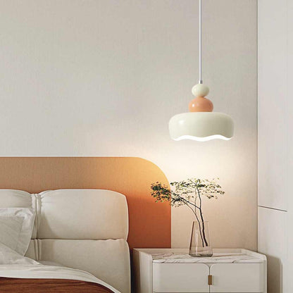 Suspension Nordisch Crème Métal Suspendue, 2 Couleurs