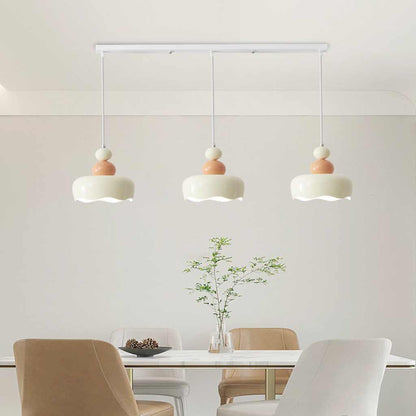 Suspension Nordisch Crème Métal Suspendue, 2 Couleurs