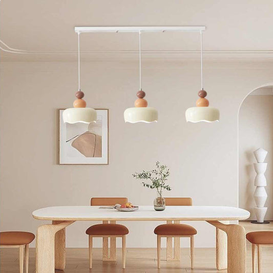 Suspension Nordisch Crème Métal Suspendue, 2 Couleurs
