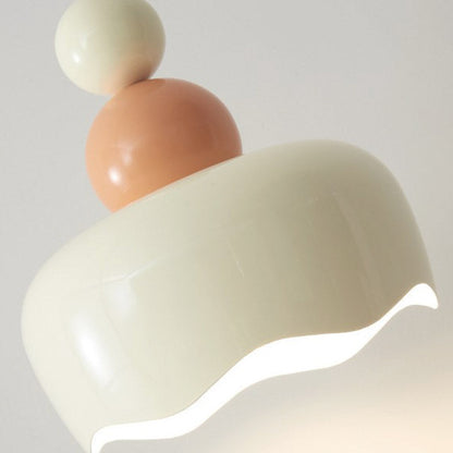 Suspension Nordisch Crème Métal Suspendue, 2 Couleurs