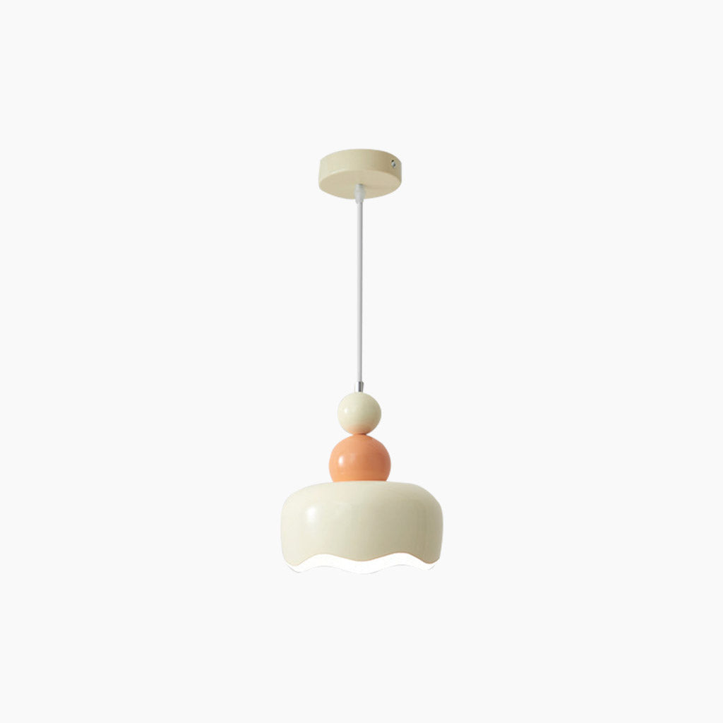 Suspension Nordisch Crème Métal Suspendue, 2 Couleurs