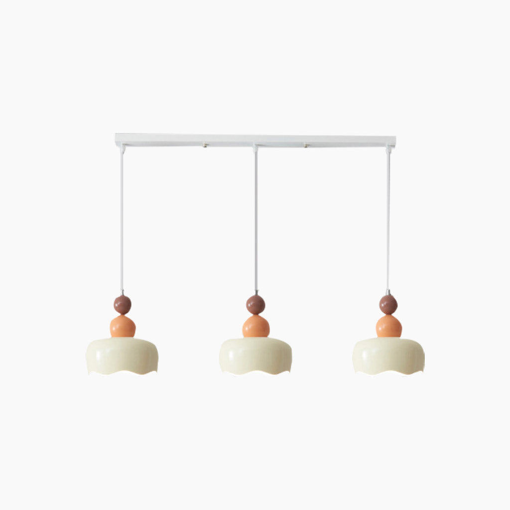 Suspension Nordisch Crème Métal Suspendue, 2 Couleurs